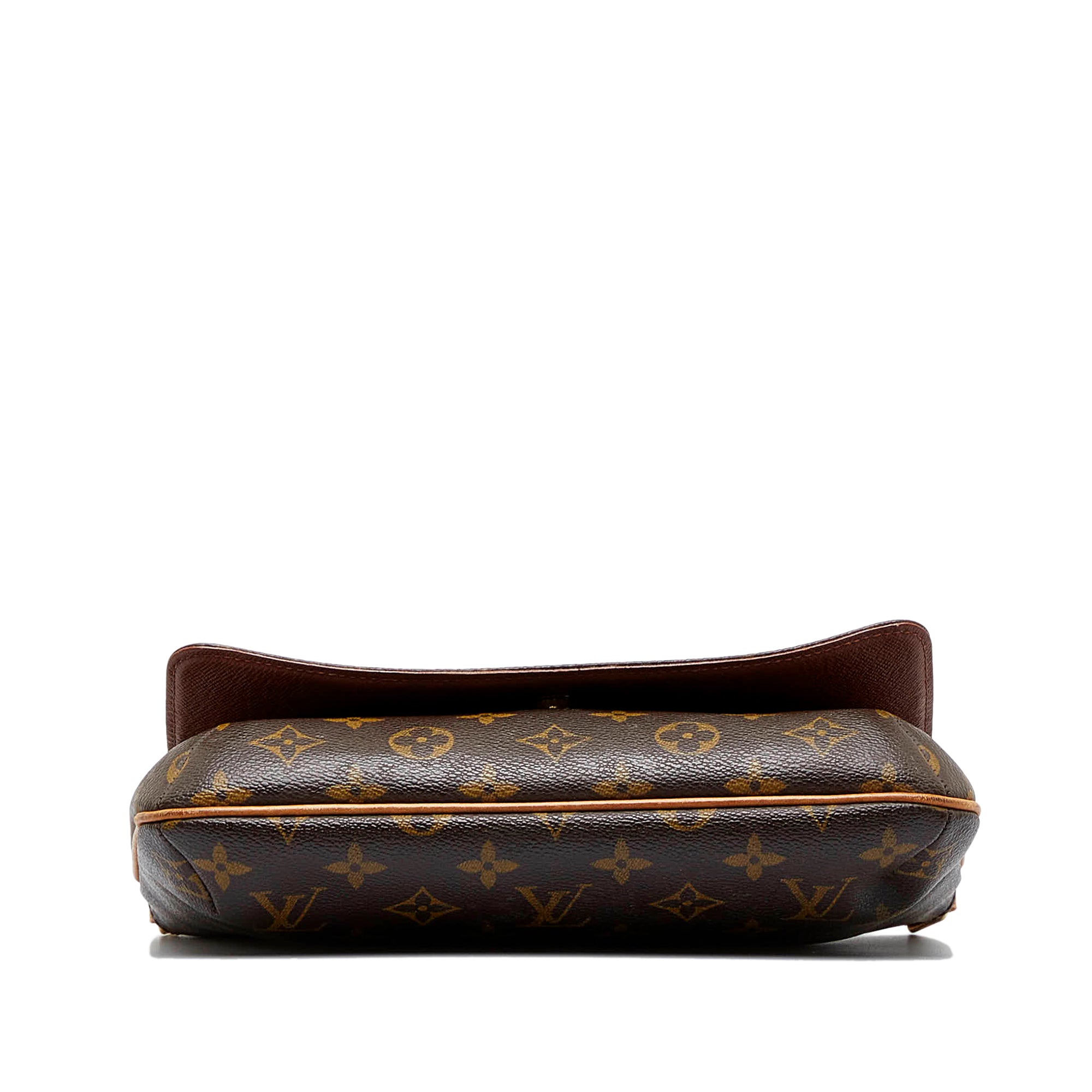 Brown Louis Vuitton Monogram Musette Tango Long Strap Shoulder Bag