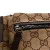 Brown Gucci GG Canvas Web Double Pocket Belt Bag