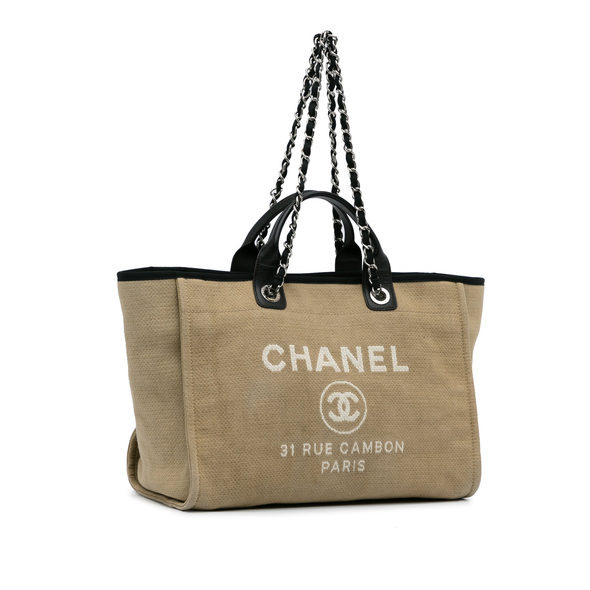 Chanel Yellow Raffia Deauville Shopping Tote Bag Chanel