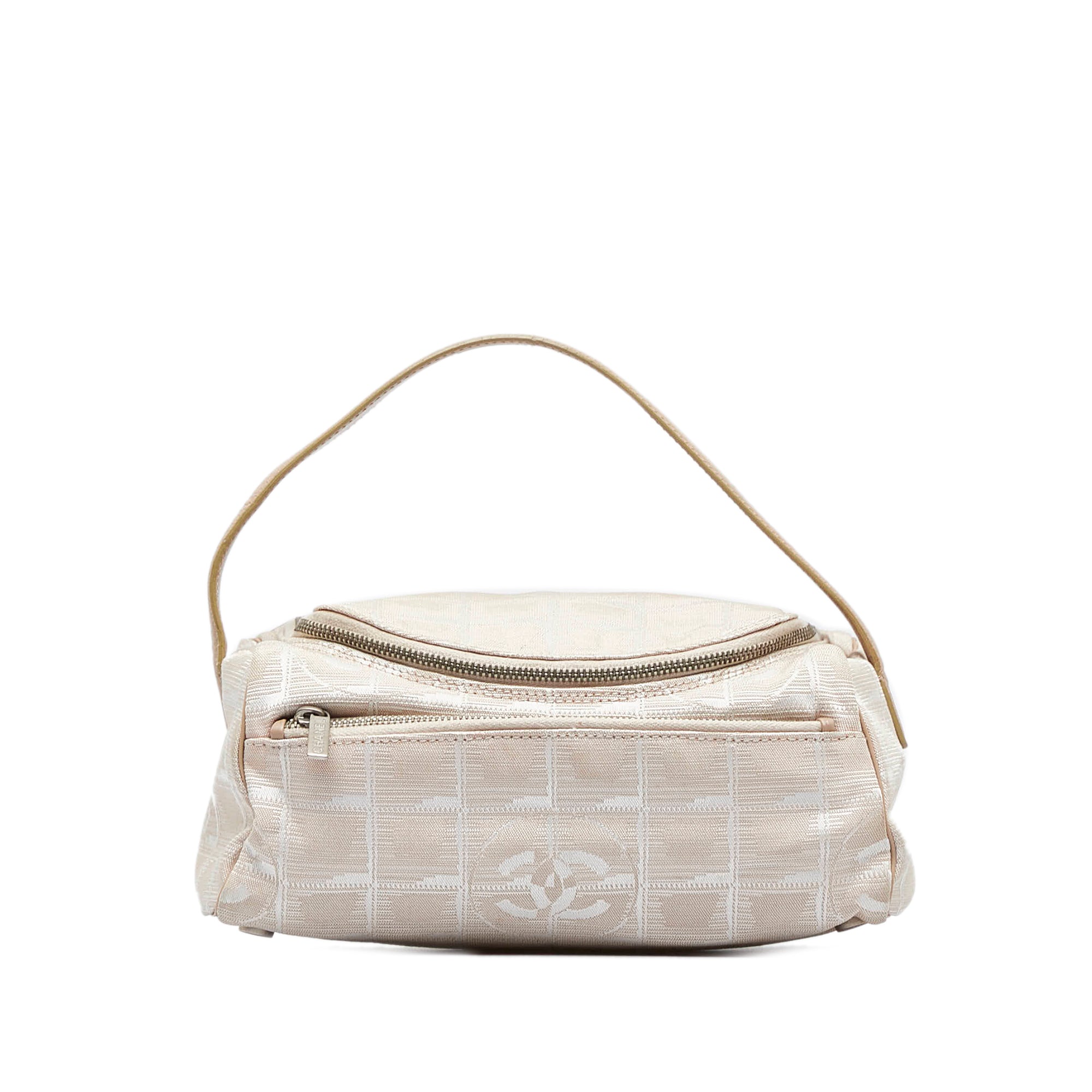 CHANEL New Travel Line Vanity Bag Handbag Cosmetic Pouch Beige ref.488710 -  Joli Closet