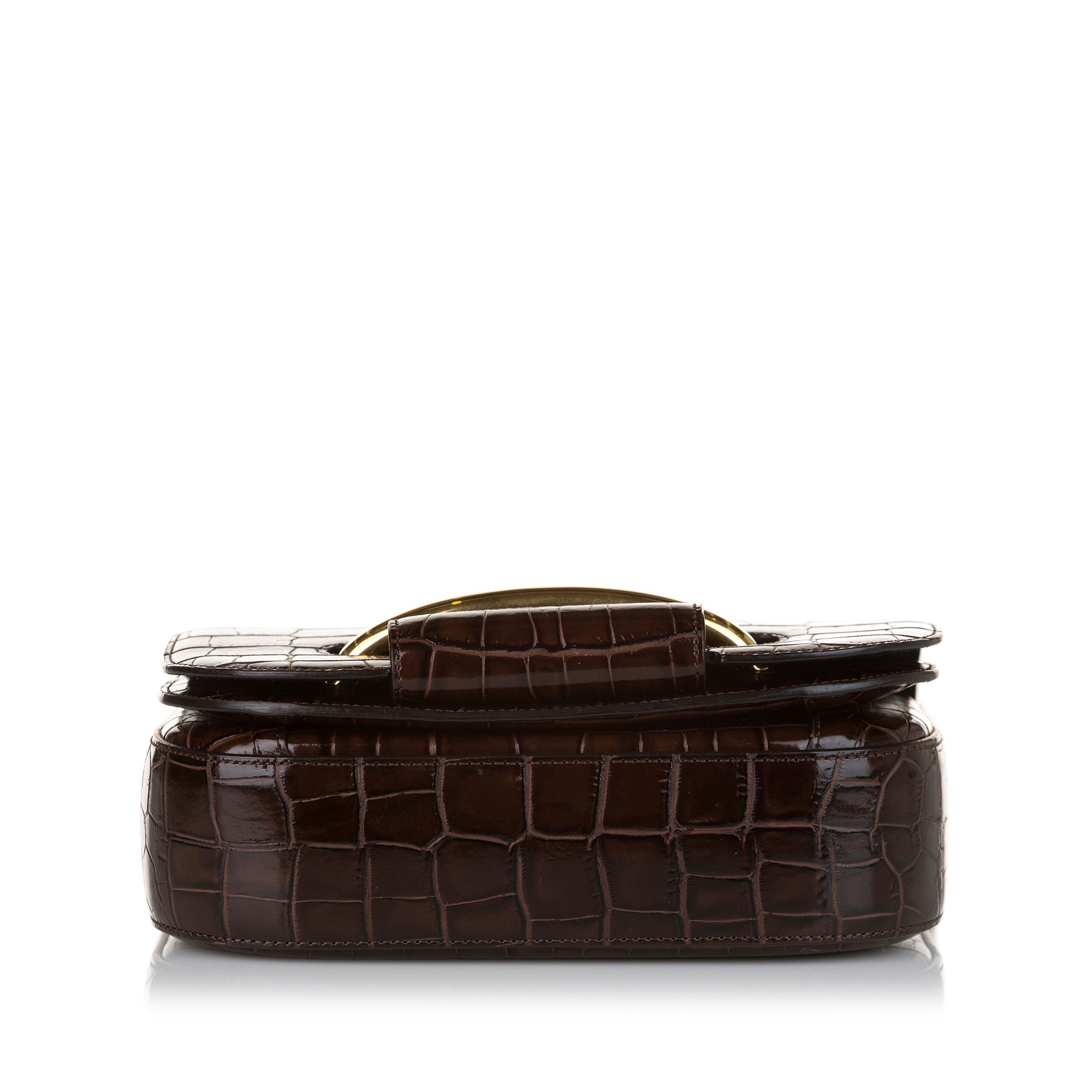 Mulberry Vintage Crocodile Embossed Crossbody Bag