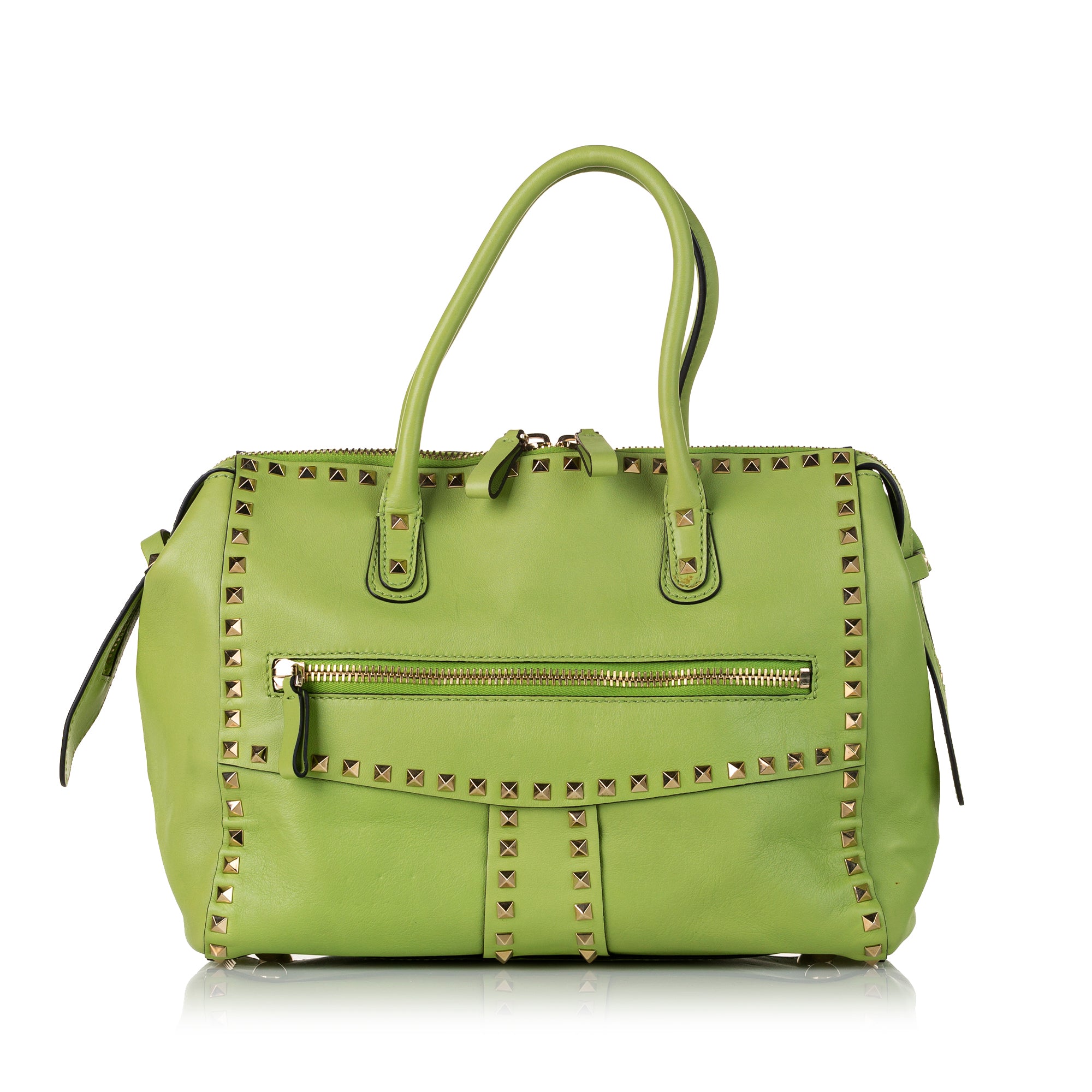 Green Leather Tote Bag | Designer Revival