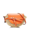 Orange Loewe Mini Gate Crossbody Bag