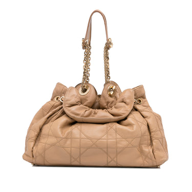 Tan Dior Cannage Le Trente Shoulder Bag - Designer Revival