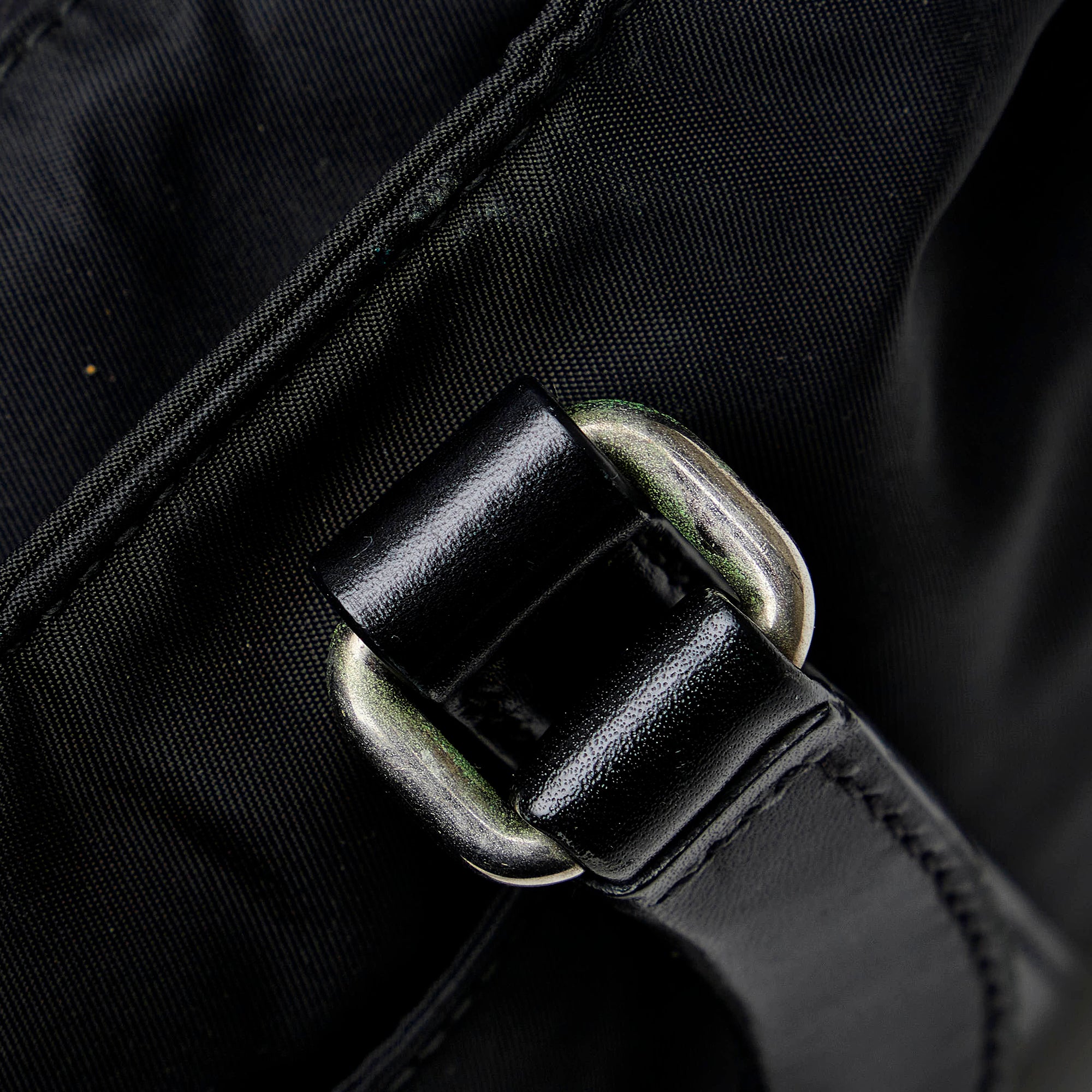 Black Prada Saffiano Double Turnlock Satchel – Designer Revival
