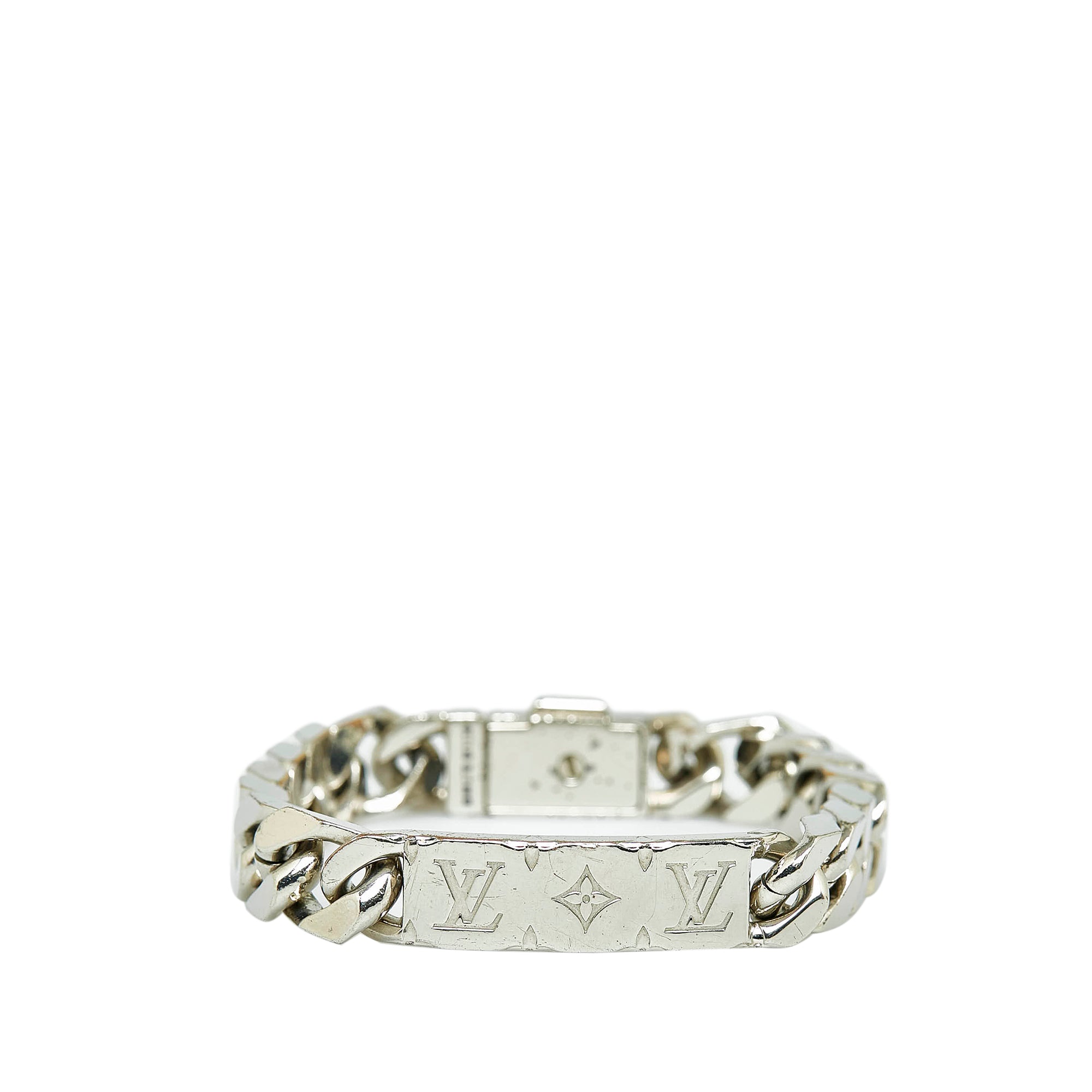 Louis Vuitton Monogram Chain Bracelet Silver