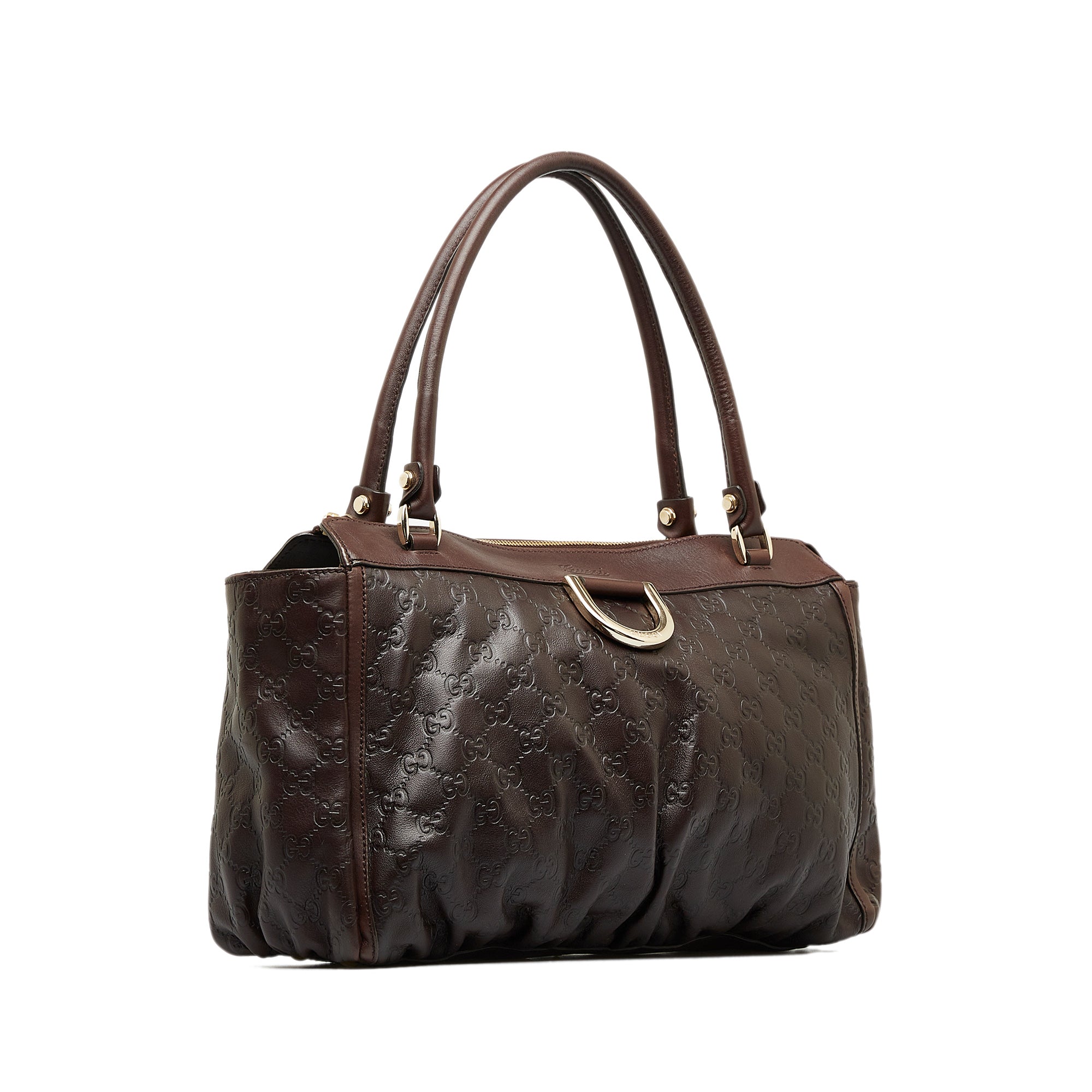 Brown Gucci Guccissima Abbey D-Ring Tote Bag