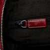Red Prada Leather Satchel