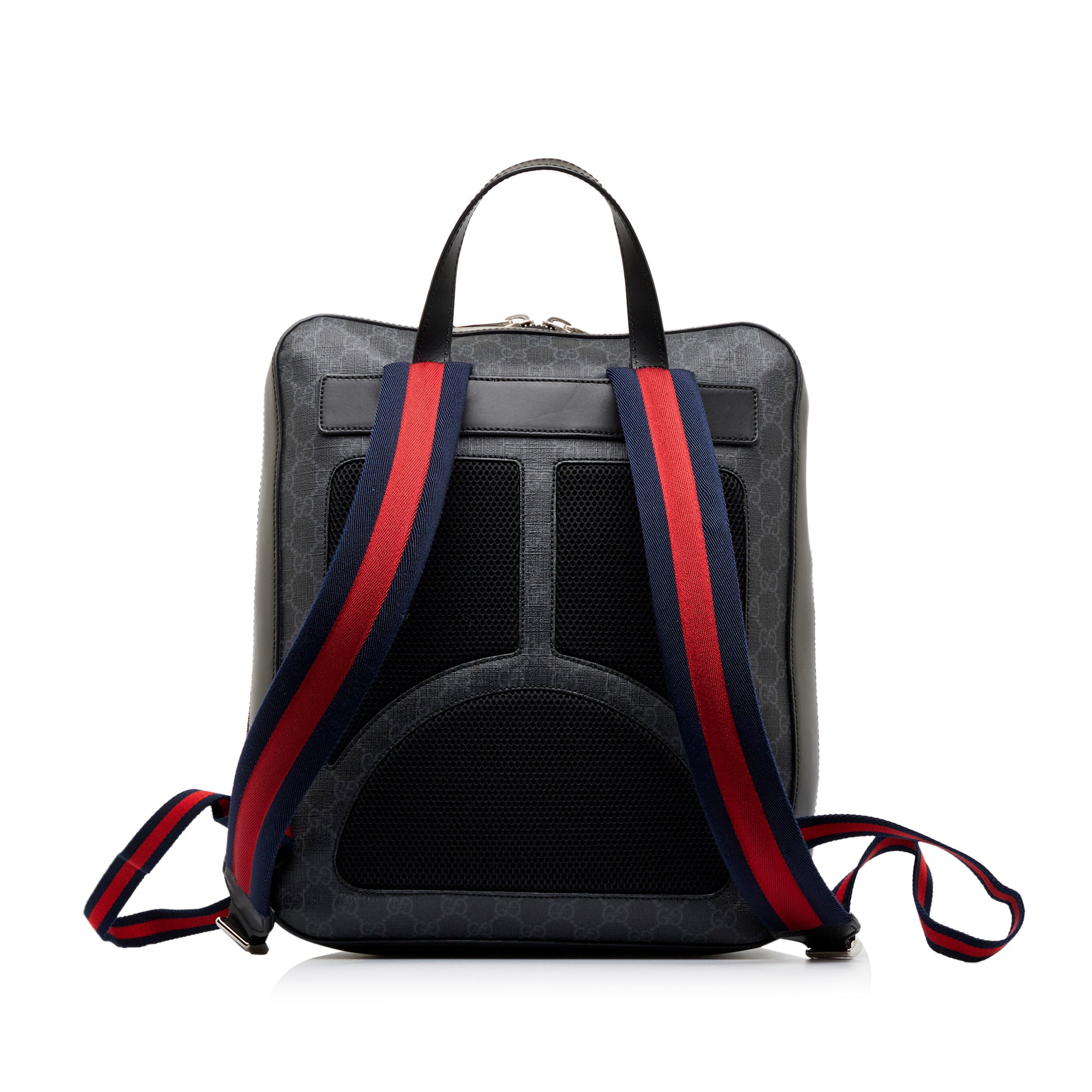 Black Gucci GG Supreme Night Courrier Backpack - Designer Revival