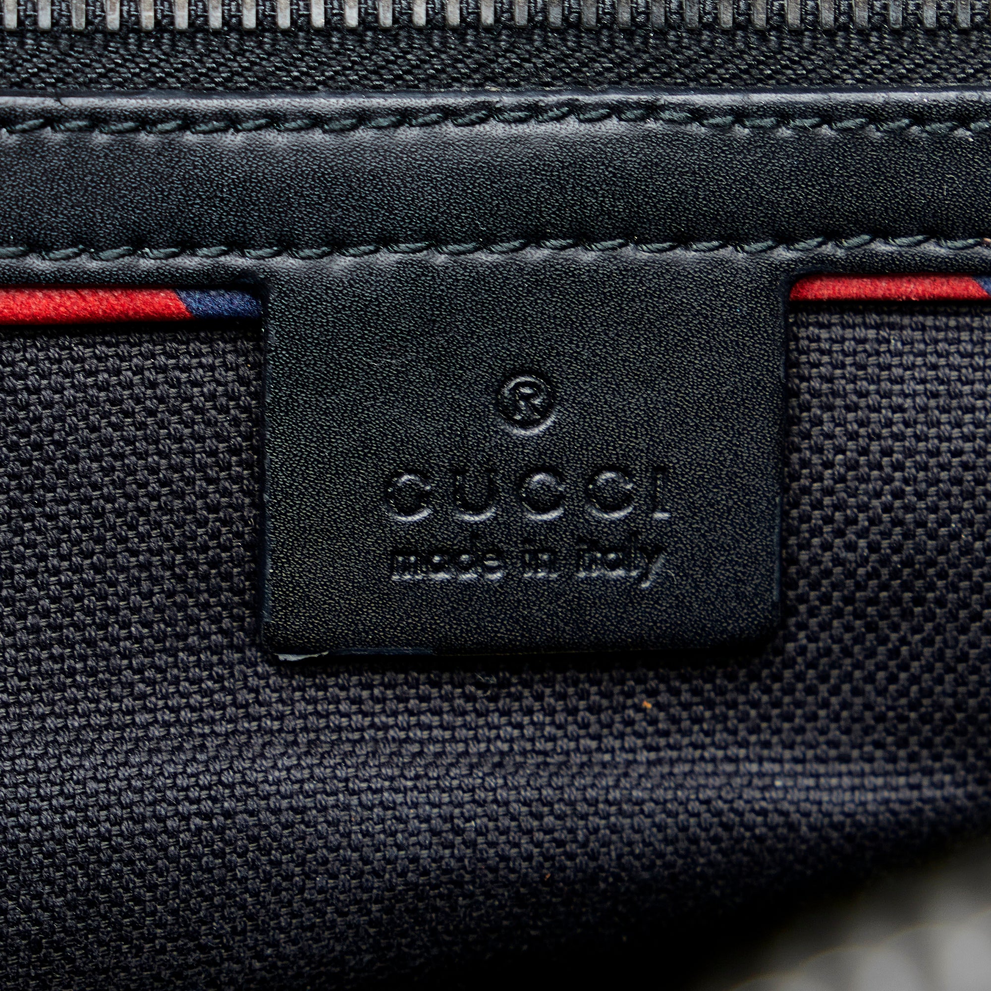 Black Gucci GG Supreme Night Courrier Backpack - Designer Revival