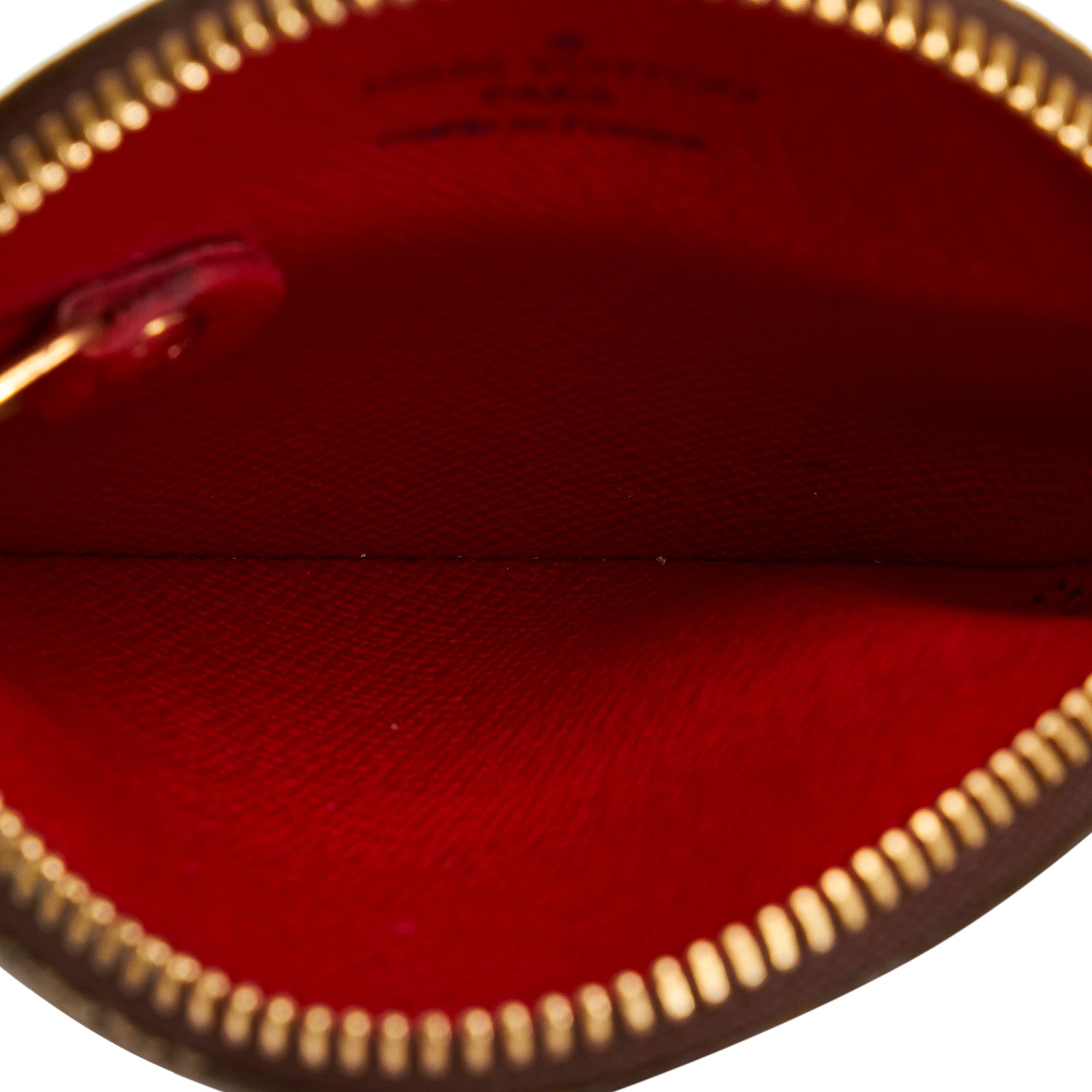 Authentic Louis Vuitton Round Coin Purse Wallet Monogram Brown