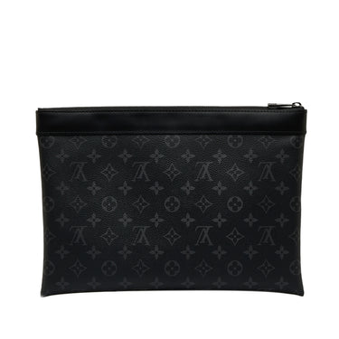 Black Louis Vuitton Monogram Eclipse Discovery Pochette GM Clutch Bag