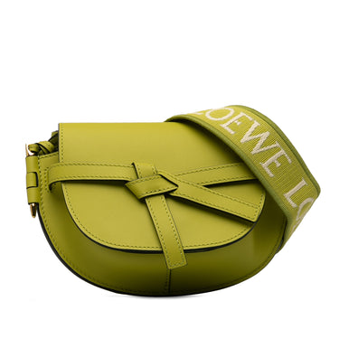Green Loewe Mini Gate Crossbody Bag - Designer Revival