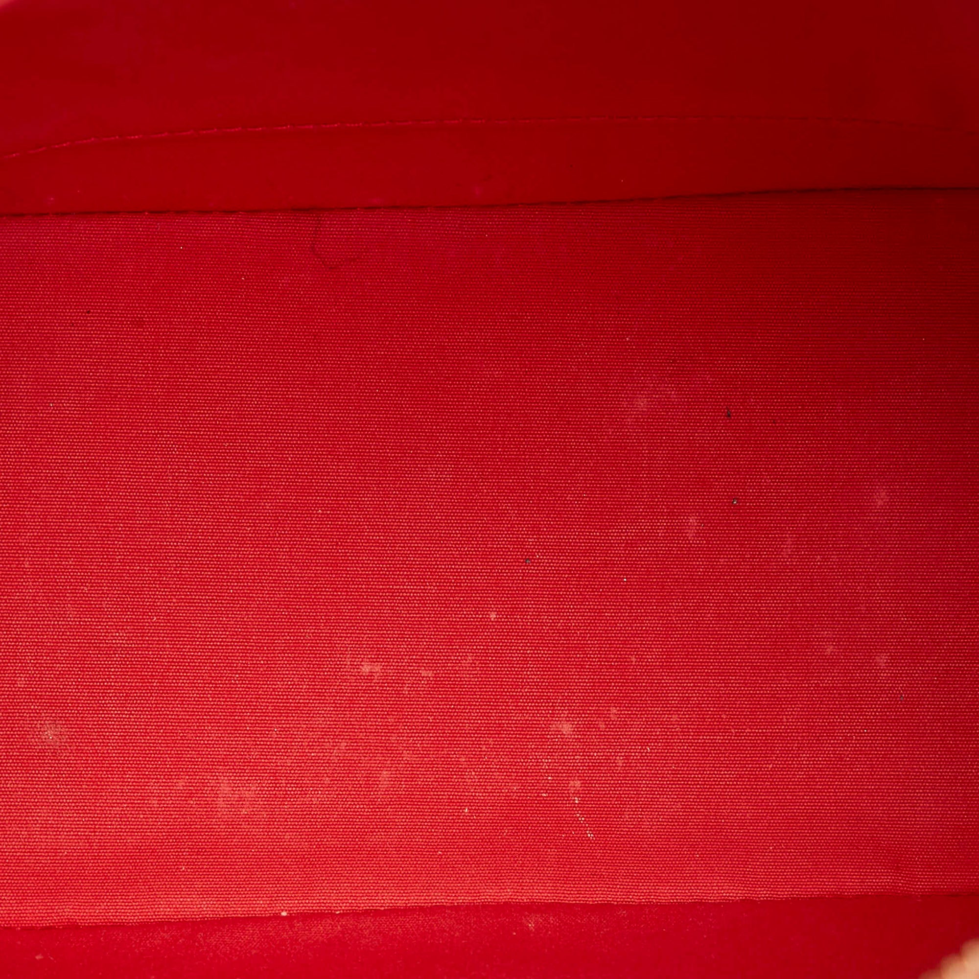 Louis Vuitton Red Monogram Vernis Montebello PM 2way Tote Bag 253lv16