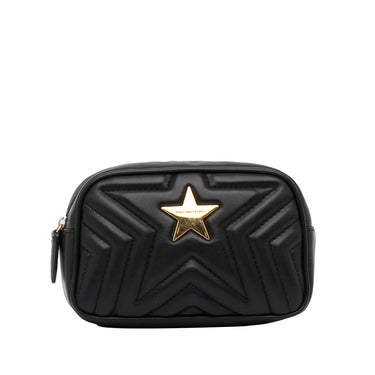 Black Stella McCartney Quilted Star Pouch