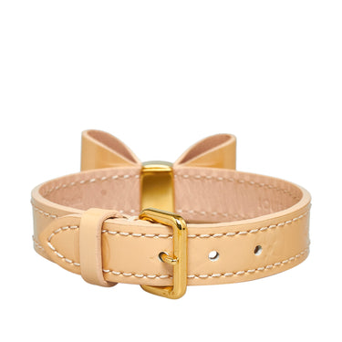 Brown Louis Vuitton Vernis Favorite Bow Bracelet