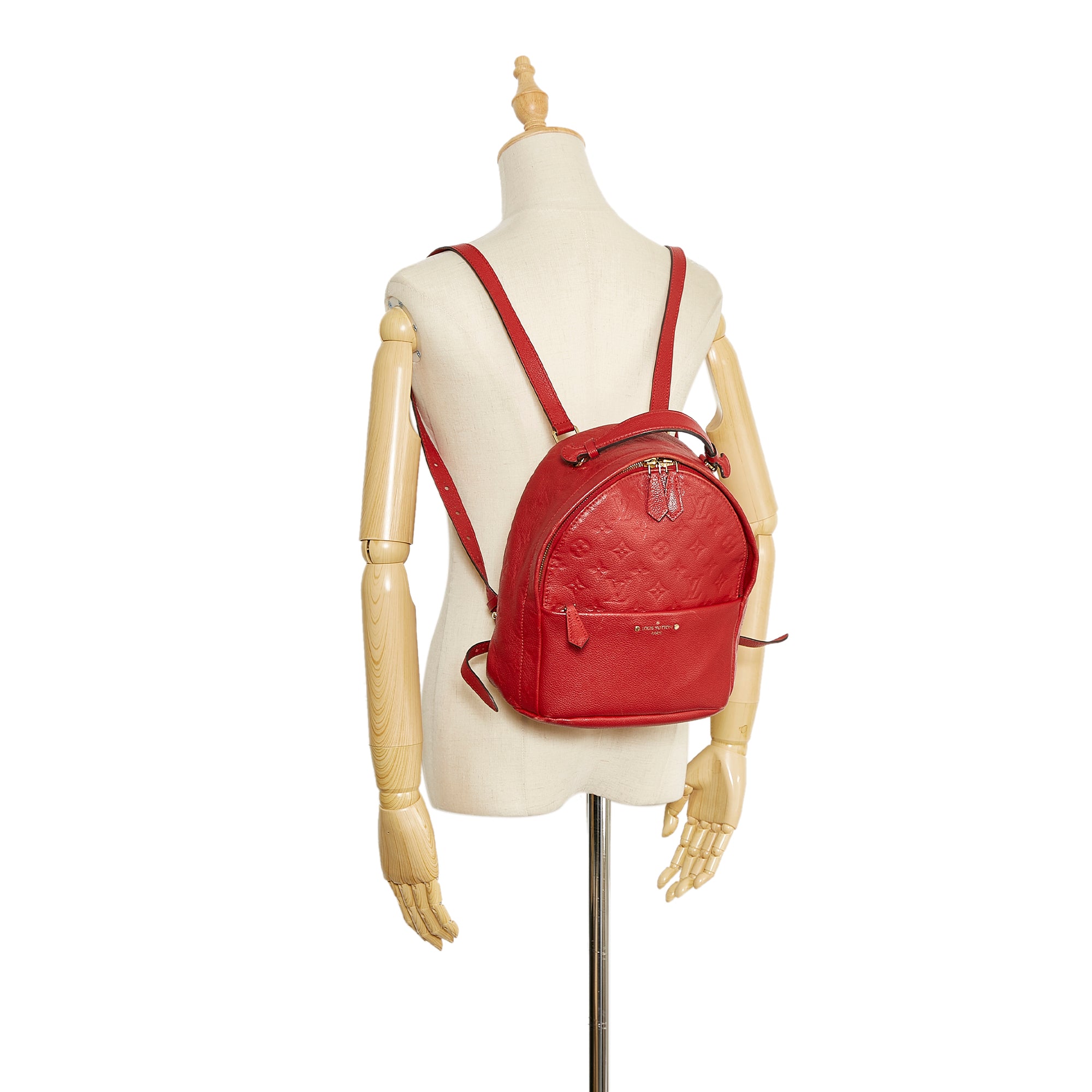 Louis Vuitton Monogram Empreinte Sorbonne Backpack - Red Backpacks