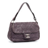 Purple Chanel On The Road Flap Shoulder Bag