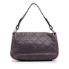 Purple Chanel On The Road Flap Shoulder Bag