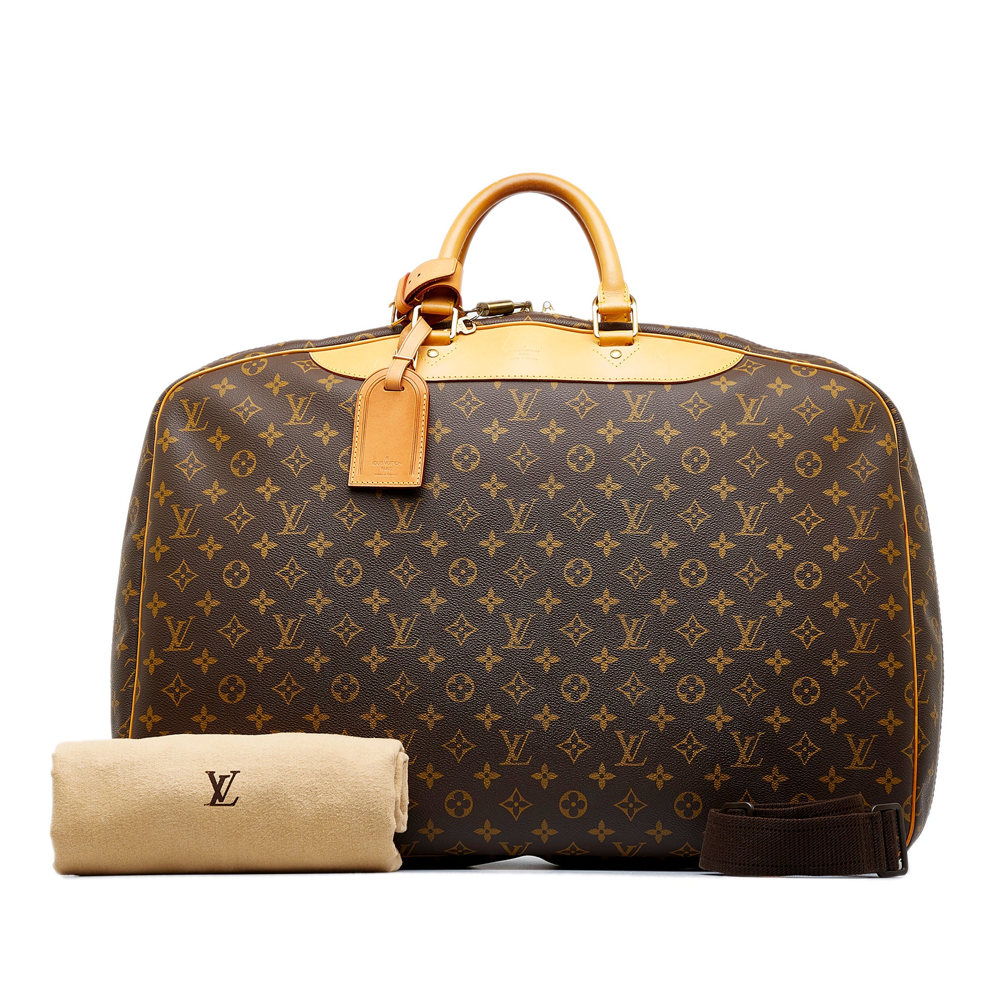 LOUIS VUITTON Monogram Alize 2 Compartment Luggage Travel Bag 88485