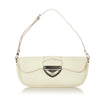 White Louis Vuitton Epi Pochette Montaigne Bag