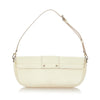 White Louis Vuitton Epi Pochette Montaigne Bag