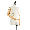 White Louis Vuitton Epi Pochette Montaigne Bag