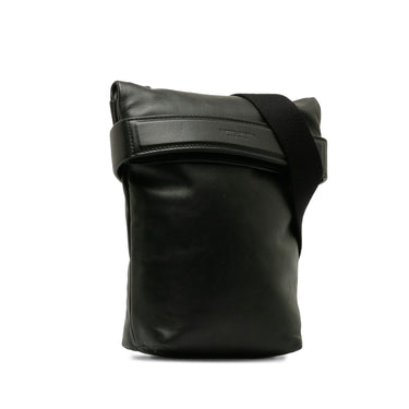 Black Bottega Veneta Leather Crossbody Bag - Designer Revival