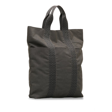 Gray Hermes Herline Cabas Tote Bag - Designer Revival