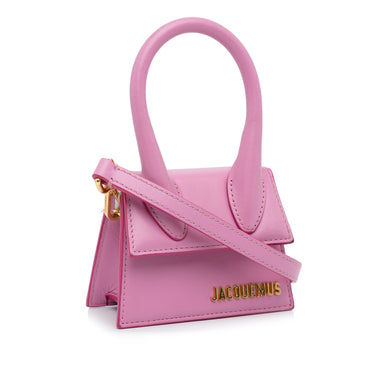 Pink Jacquemus Le Chiquito Mini Bag Satchel - Designer Revival