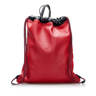 Red Gucci Gucci Logo Backpack - Designer Revival