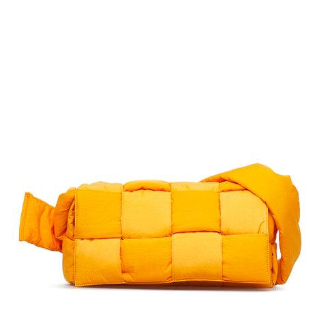 Orange Bottega Veneta Padded Tech Cassette Crossbody Bag