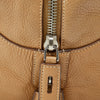 Brown Prada Canapa Logo Vitello Daino Shoulder Bag