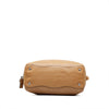 Brown Prada Canapa Logo Vitello Daino Shoulder Bag