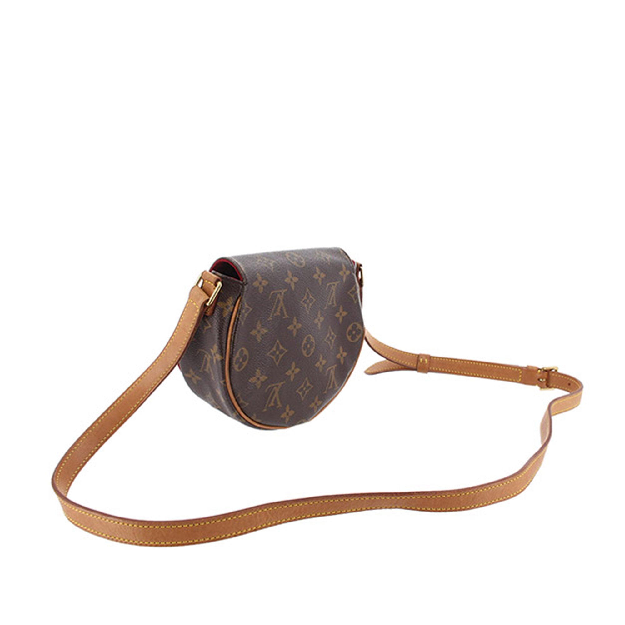 Tambourin leather crossbody bag Louis Vuitton Brown in Leather - 37957607
