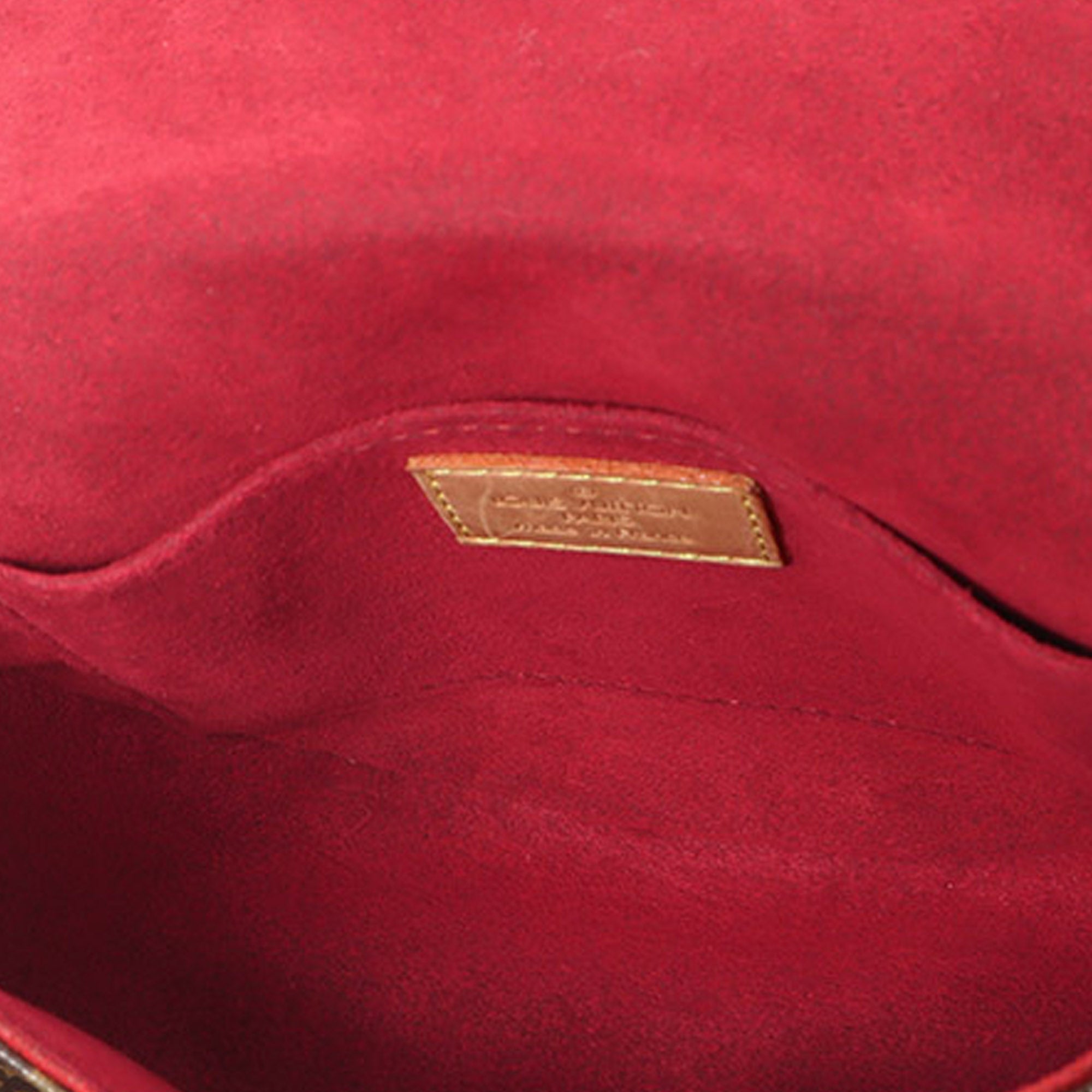 LOUIS VUITTON Tambourine Brown Monogram Canvas Classic Women's  Shoulder Bag