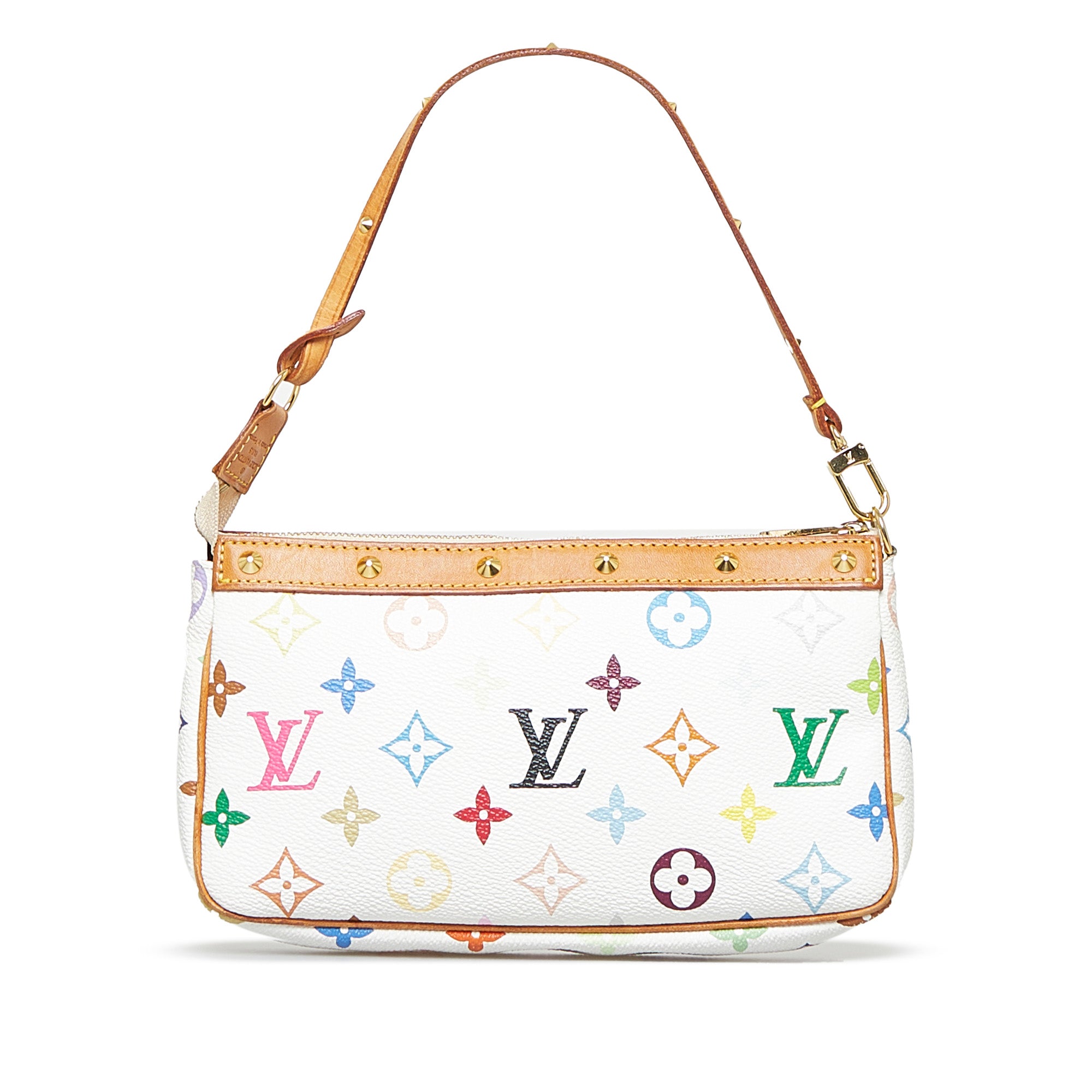 Louis Vuitton Multicolor Pochette Accessories White