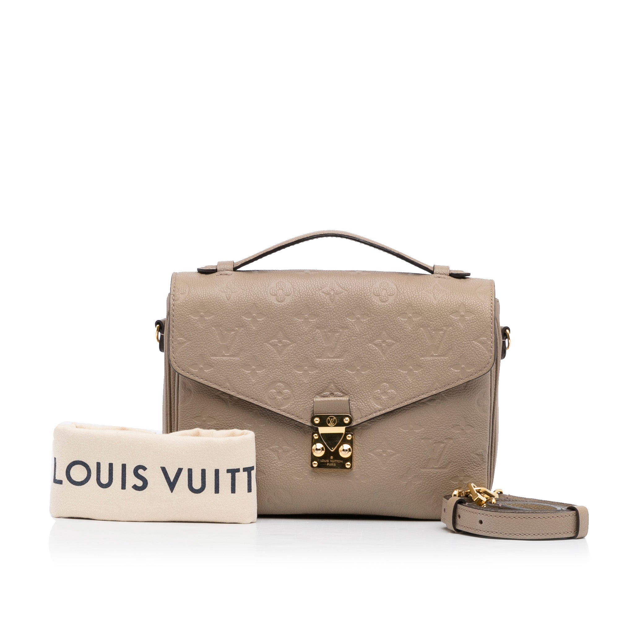 Taupe Louis Vuitton Monogram Empreinte Pochette Metis Satchel – Designer  Revival