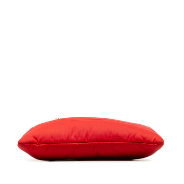 Red Prada Tessuto Bomber Clutch Bag - Designer Revival
