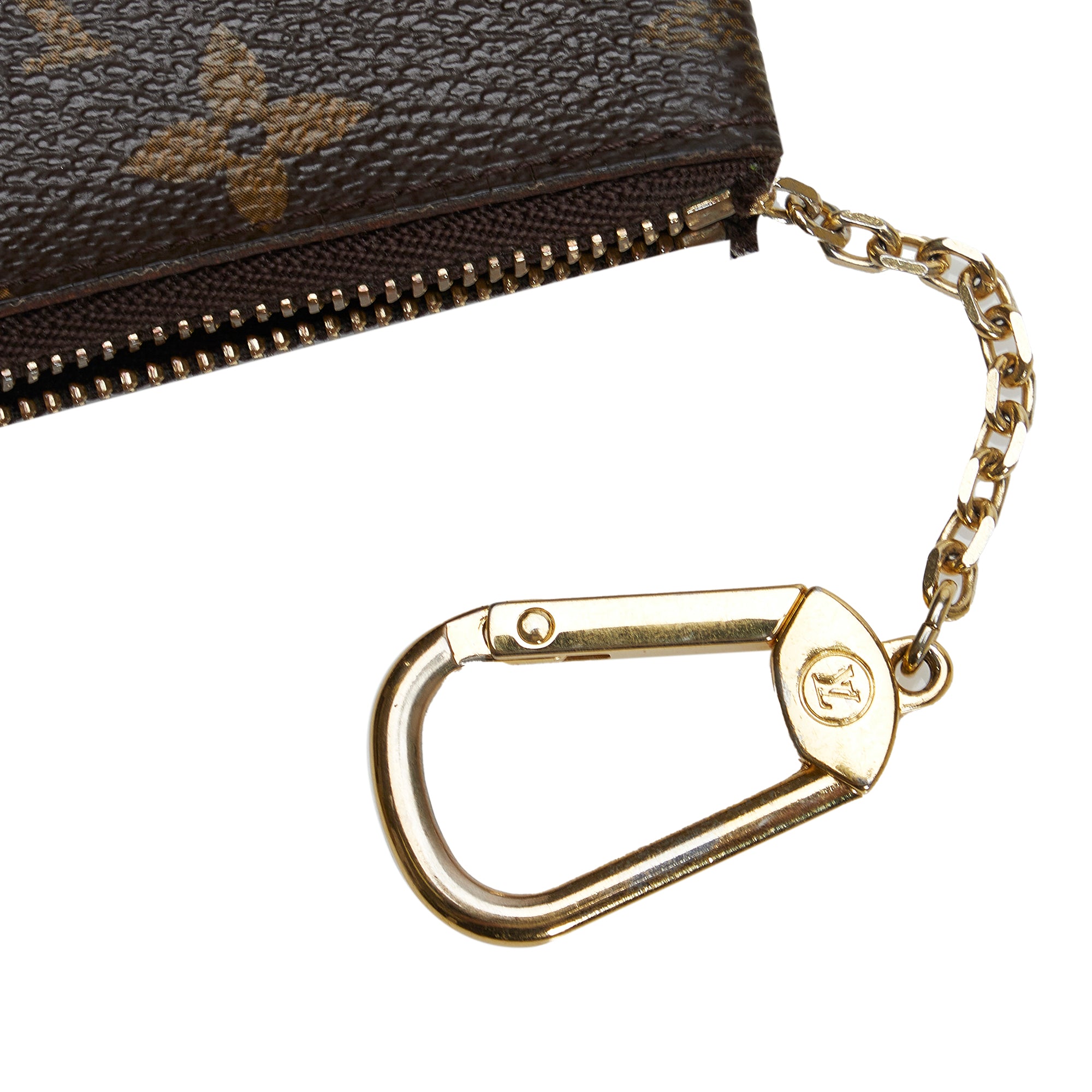 Louis Vuitton Well Worn Monogram Key Pouch Pochette Cles Keychain