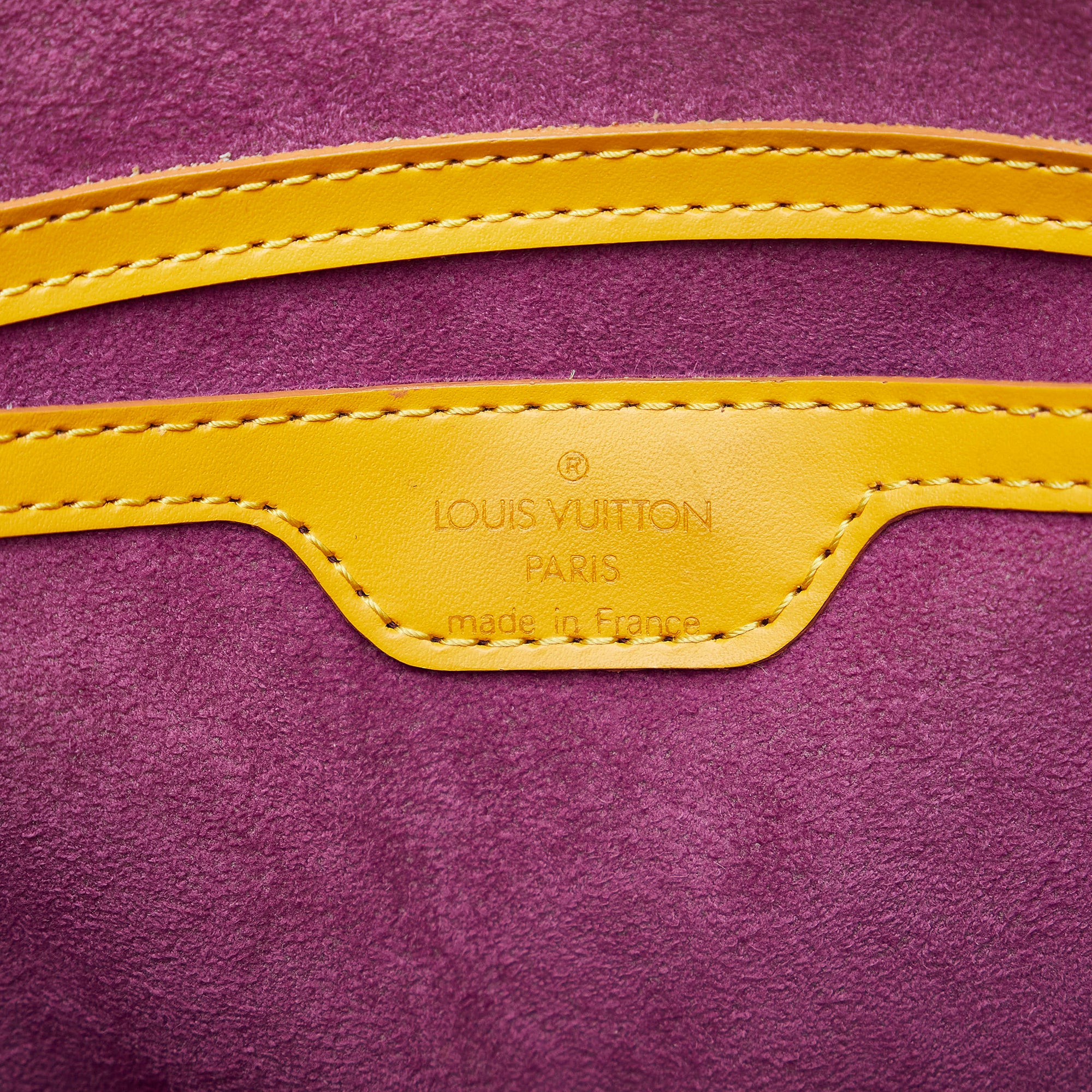 Yellow Louis Vuitton Epi Saint Jacques PM Short Strap Bag