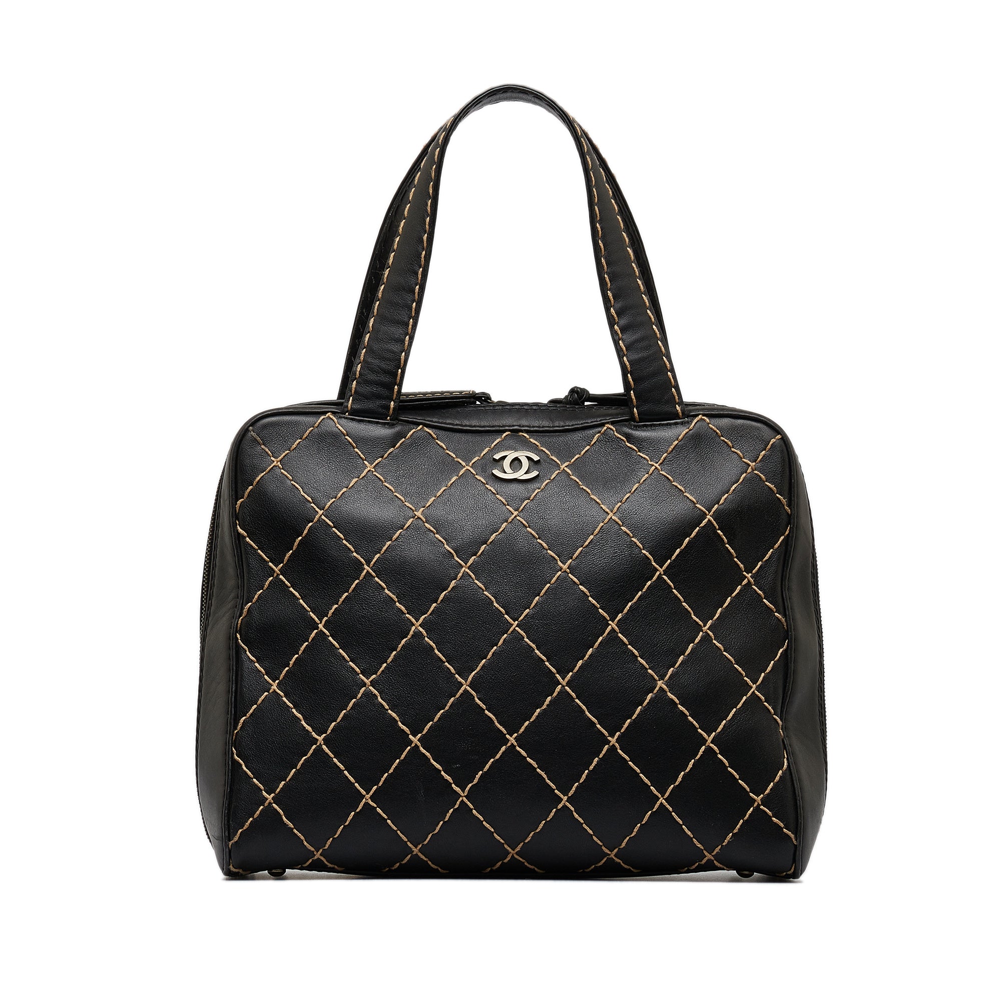 Chanel Wild Stitch Black Tote Bag, Luxury, Bags & Wallets on Carousell