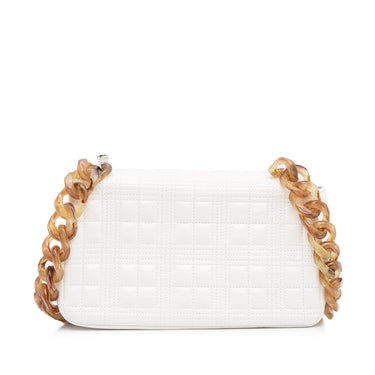 White Burberry Small Lola Chain Shoulder Bag - Designer Revival