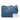 Blue Prada Vitello Phenix Double Zip Crossbody - Designer Revival