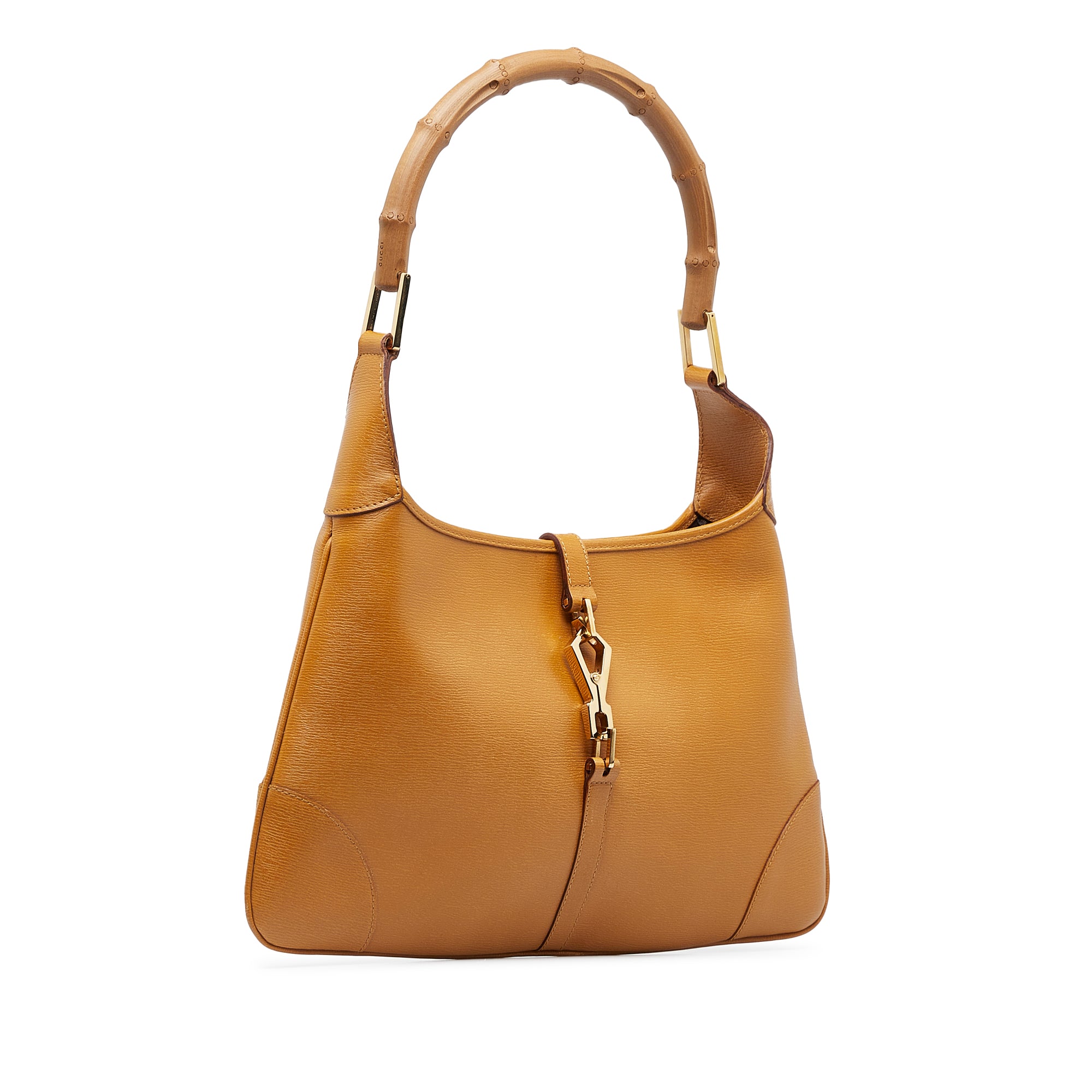 Gucci Vintage Jackie Camel Light Brown Leather Bag