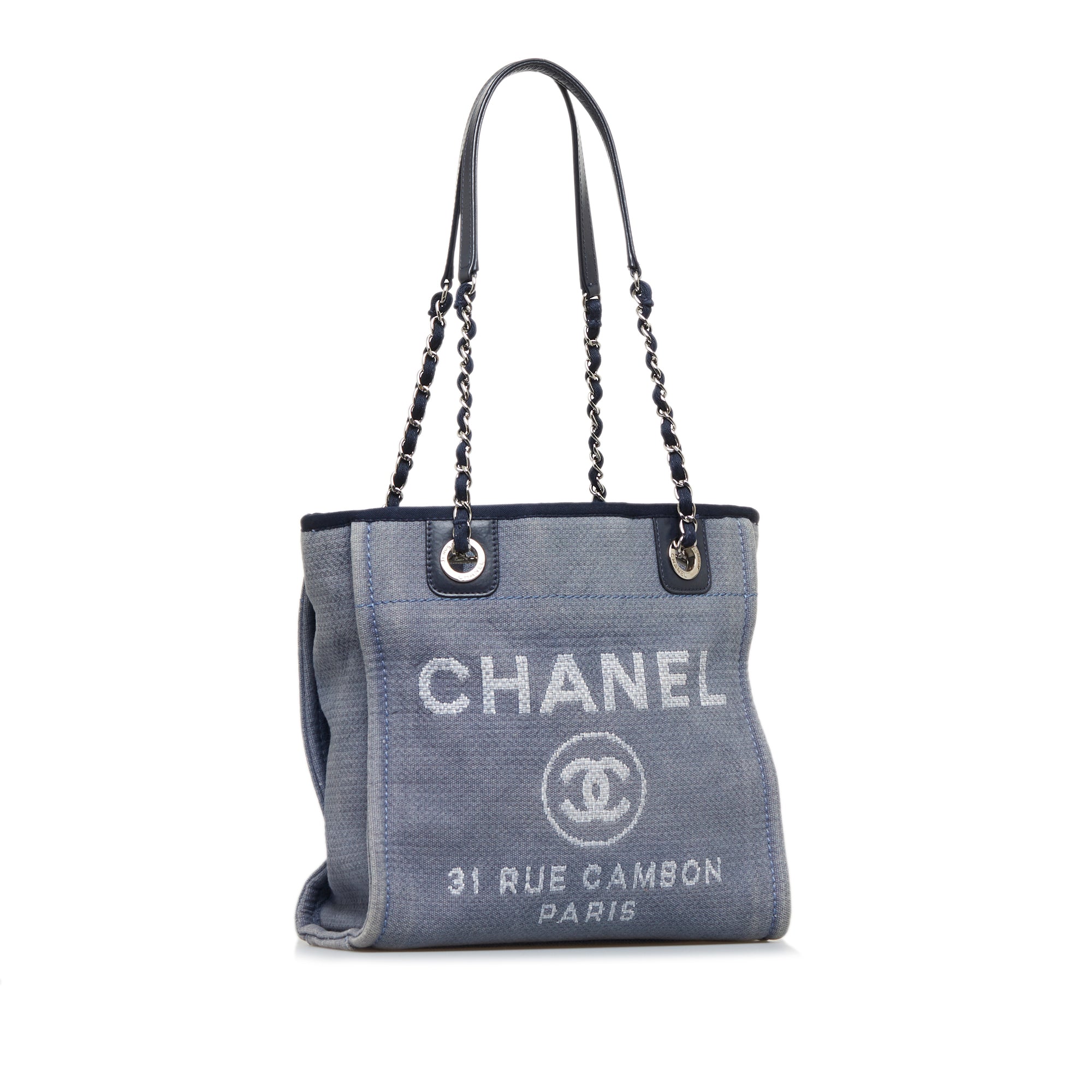 Cra-wallonieShops Revival  Chanel Blau Pre-Owned Kariertes