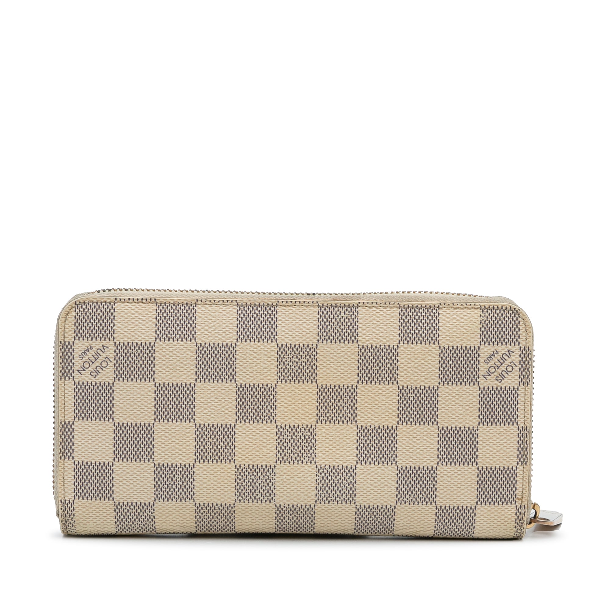 Louis Vuitton, Bags, Auth Louis Vuitton Brown Clip Damier Wallet