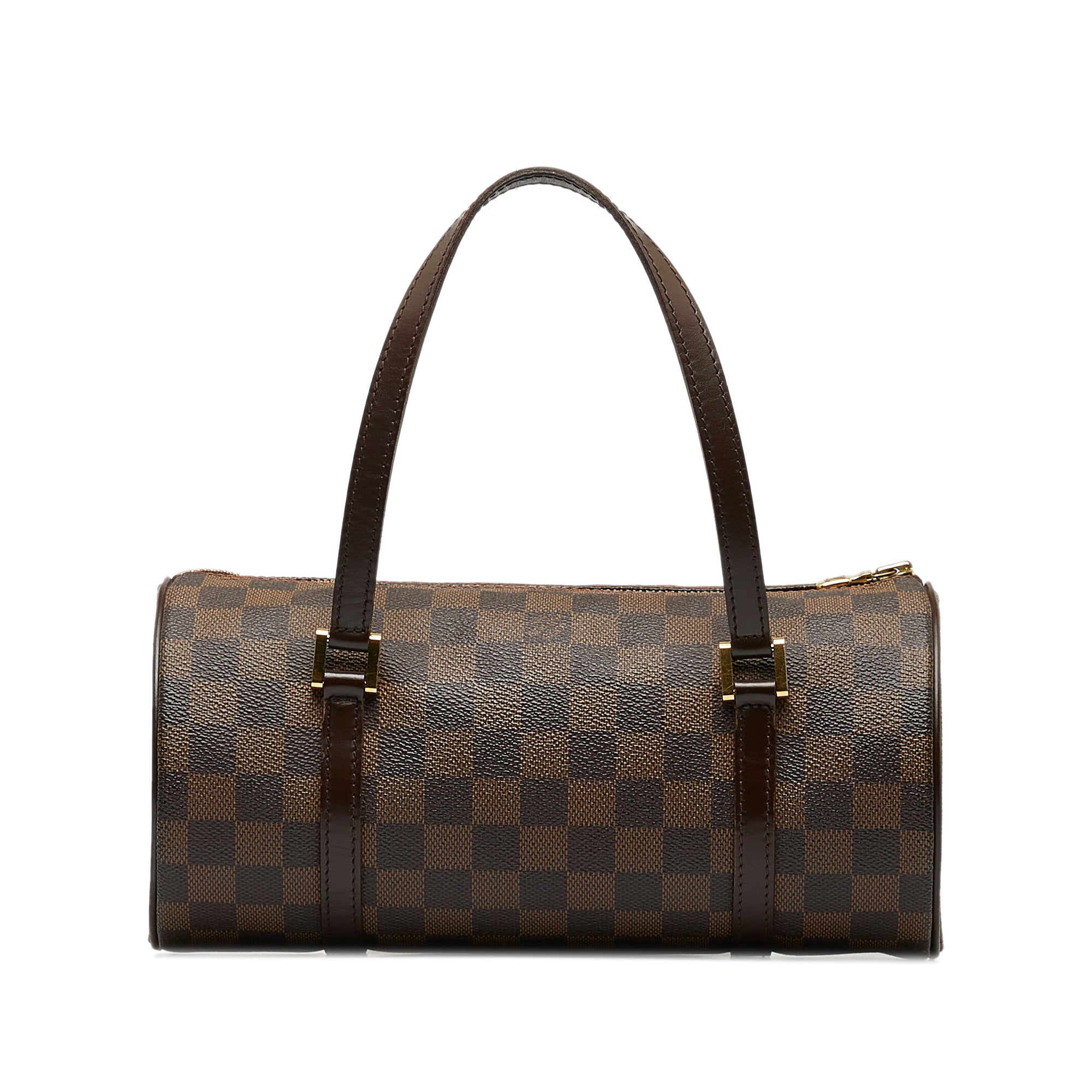 Louis Vuitton Vintage Brown Damier Ebene Papillon 30 Shoulder Bag