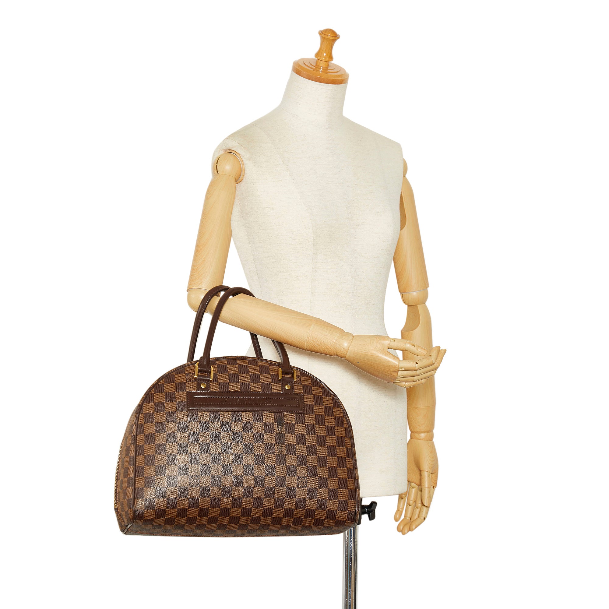 Pre love Louis Vuitton Damier Ebene Nolita Satchel Bag, Luxury