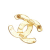 Gold Chanel CC Brooch